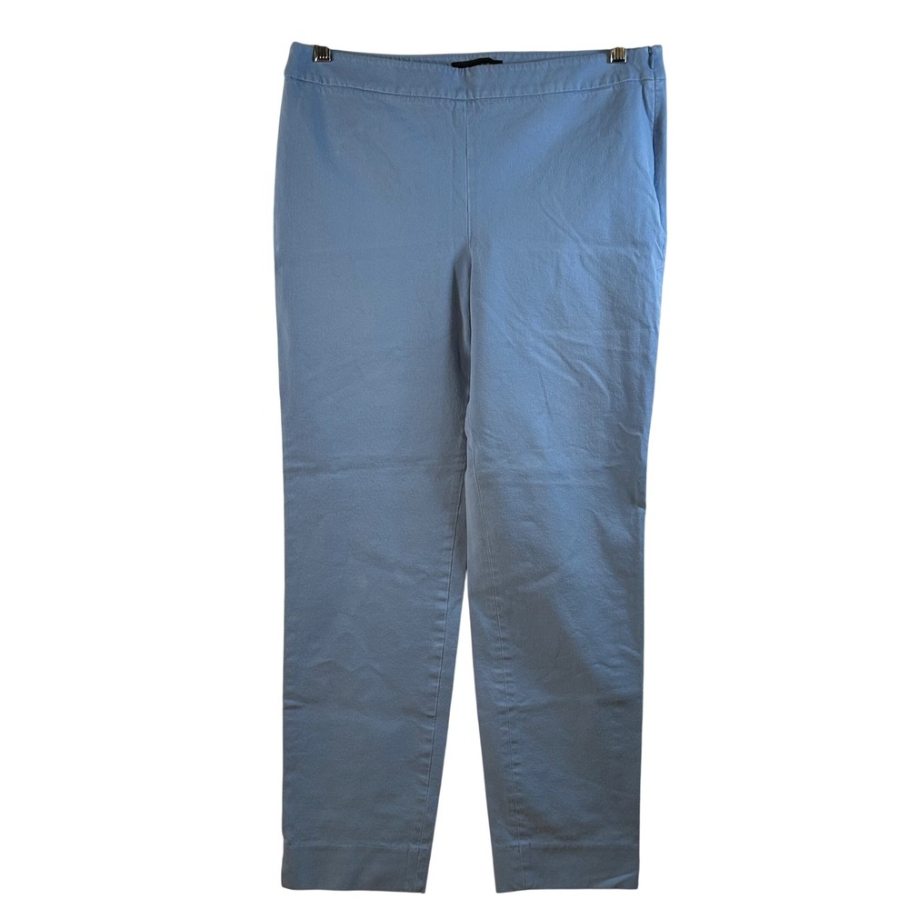 Talbots Chatham Ankle Pants Light‎ Blue Cotton Blend Women's Size 10